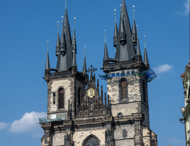 Prague, church towers